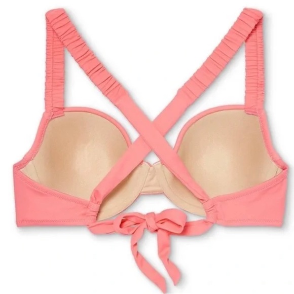 Shade & Shore Pink Lightly Lined with Lift Halter Style Underwire 36C Sw… - Picture 3 of 7
